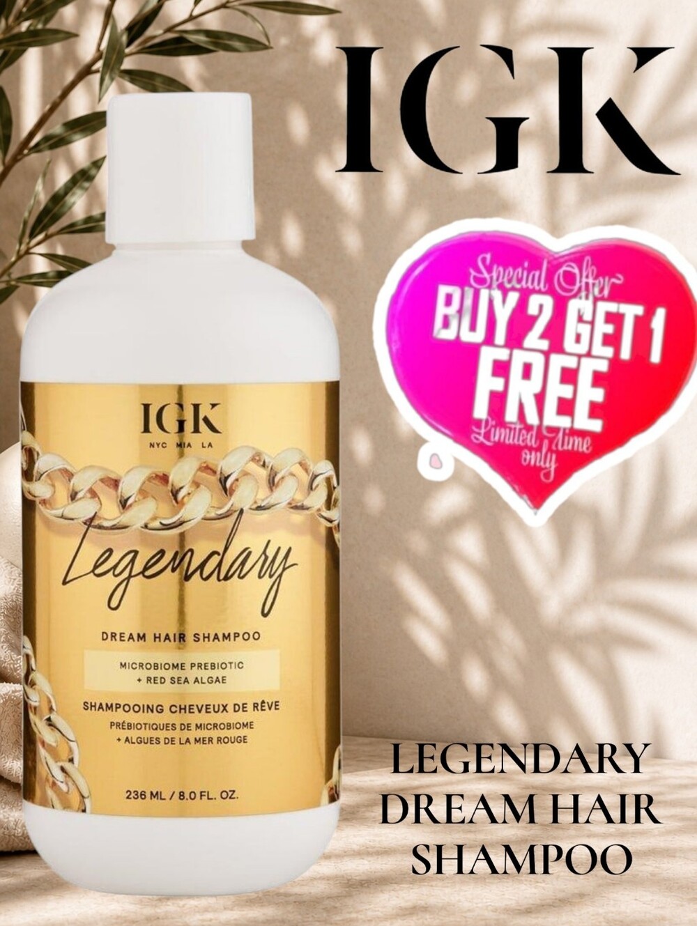 IGK Legendary Dream Hair Shampoo